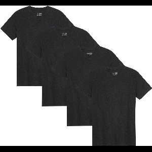 DANISH ENDURANCE T-Shirt voor Heren - V-Neck - Zwart - 4 pack - Maat M