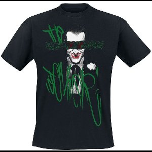 Batman The Joker - Green Eye Fold Heren T-shirt - zwart - 3XL