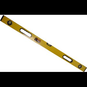 Aluminium waterpas van 1 meter met 2 vaste en 1 verstelbare libel