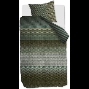 Kardol Shade dekbedovertrek - Eenpersoons - 140x200/220 - Groen