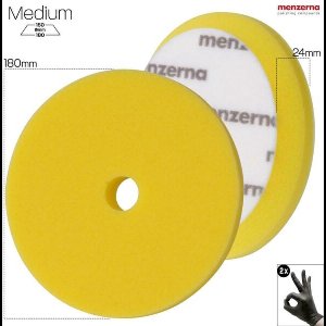 MENZERNA - Medium Cut Foam Yellow - ECCENTRIC/ROTARY - 180mm