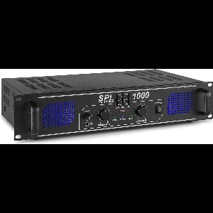 Skytec SPL1000 2-kanaals versterker met 3-bands equalizer - 2x 500W