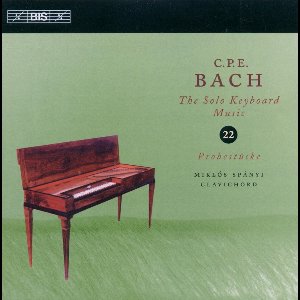 Miklós Spányi - C.P.E. Bach: Solo Keyboard Music, Volume 22 (CD)