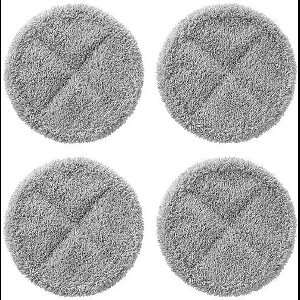 Microvezelpads Gescht voor Spinning Sweeper dweilopzetstukken VCA-WB650/GL en VCA-WB650A/GL, herbruikbaar, grijs, 4 stuks, VCA-SPW90/VT3