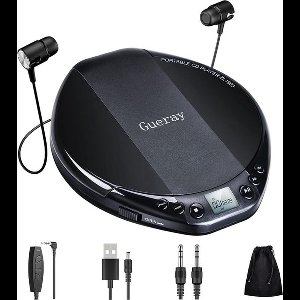 Draagbare CD-speler HiFi Klassieke Persoonlijke CD-speler met Koptelefoonbescherming LCD-scherm Walkman