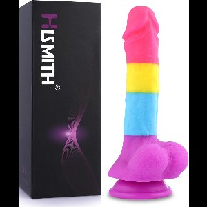 Fantasy Rainbow Sugar Zuignap Dildo 22 cm