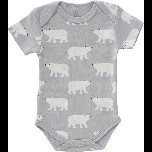 Fresk Romper met Korte Mouwen - 3-6 m - Kraamcadeau Babykleding - Biologisch Katoen - Polar Bear
