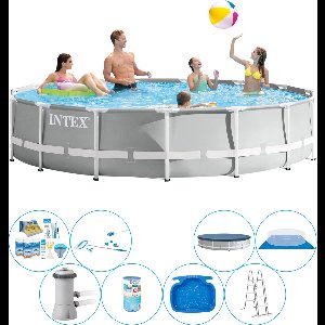 Prism Frame Rond 457x107 cm - Zwembad Inclusief Accessoires