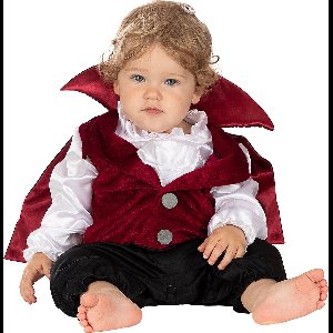 FUNIDELIA Graaf Dracula Kostuum voor baby - Maat: 50 - 68 cm - Zwart
