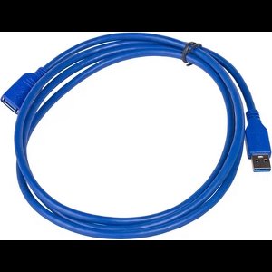 Akyga USB-kabel USB-A stekker, USB-A bus 1.80 m Zwart AK-USB-10