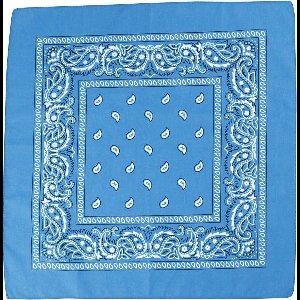 Bandana Paisley 55 X 55 Cm Blauw