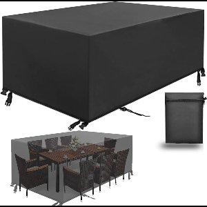 MKSS® Beschermhoes Tuinmeubelen - Tuinsethoes - Waterdicht - Zwart