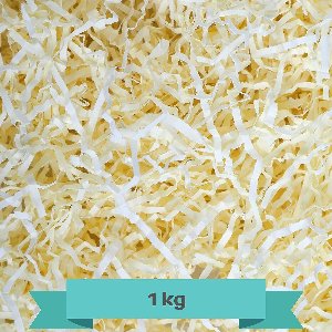 Creative Deco 1 kg Beige Opvulmateriaal voor cadeau 100 g | Het Vullen van Kerstcadeaus voor Paascadeaus