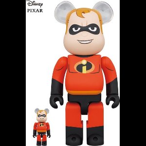 400% & 100% Bearbrick Set - Mr. Incredible (Walt Disney)