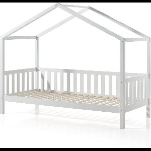 Belfurn - Huisbed FINN 3 met hek -90x200cm wit