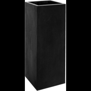Pottery Pots - Plantenbak Bouvy XXL - L50cm x W50cm x H120cm - Indoor en Outdoor - Black