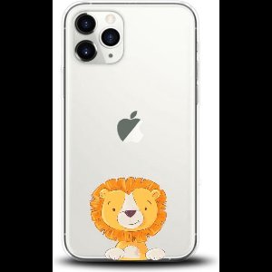 Apple Iphone 11 Pro siliconen telefoonhoesje transparant leeuwtje