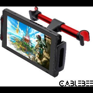 Cablebee autohouder / hoofdsteunhouder voor Nintendo Switch / Switch lite rood