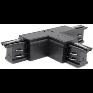 Spanningsrail Doorverbinder - T Koppeling Rechts - 3 Fase - Zwart