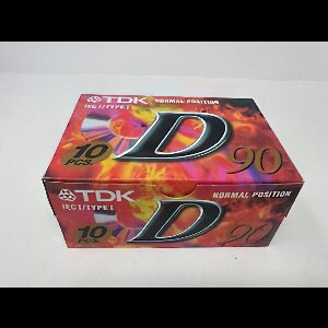 Doos TDK D90 Cassettebandjes 10 stuks zonder inlay