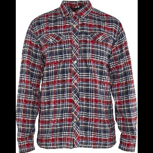 Blåkläder 3299-1137 Overhemd flanel Heren Marineblauw/Rood maat 4XL