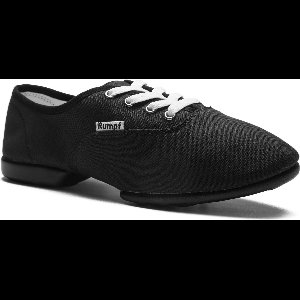 Rumpf Bee 1515 Danssneakers Dames | Vegan | Splitzool met Spinpoints | Jazz Sneaker | Lindy Hop Swing Dans Sport | Gymschoenen | Zwart | Maat 43.5, UK 9,5