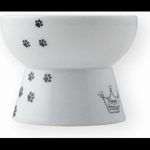 Necoichi mini verhoogde voerbak voor katten - voerbakje katten - katten voerbak keramisch