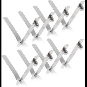 Tent Pole Clamps, 8pcs Kayak Paddle Spring Clips, Stainless Steel Tent Pole, Spring Clips for Camping, Kayak, Paddle Tent, 6mm Knob + 42mm Long