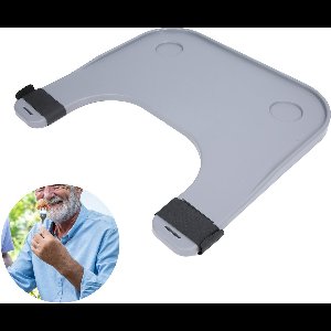 JeiibrZui Rolstoel Eettafel - Lees- en Schrijfoppervlak - Houding Correctie Waterdichte Anti-aanbaklaag - 1 - Universeel Grijs