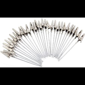 Dolaso 50 stuks met metalen draad krokodil klem-lange staart krokodil ijzer klem-standaard foto klem standaard notitieklem