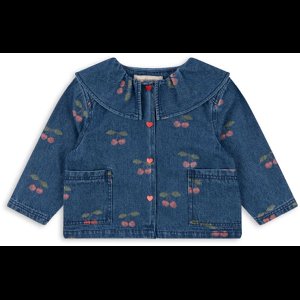 Konges Slojd Magot Denim Shirt Gots Meisjes - Jurken - Blauw - Maat 98