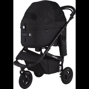 Airbuggy hondenbuggy DOME3 LAREG l met rem - Kleur earth zwart - Afmetingen 96x53x105 cm (LxBxH)