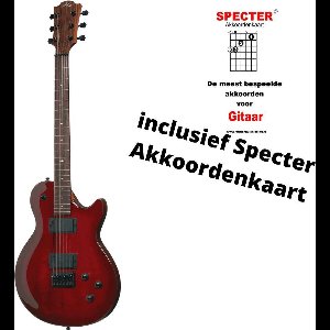 Lâg Old Port Shadow Elektrische Gitaar GLE I100-OPS Met Specter Akkoordenkaart