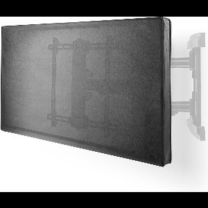 TOP Kwaliteit TV Beschermhoes voor Buiten | 40" - 43" | Alle Weersomstandigheden | Oxford-Doek | Apart vak voor Afstandsbediening | Zwart