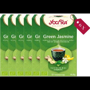 Yogi tea Green Jasmine Biologisch - 6 x 17 stuks - Voordeelverpakking