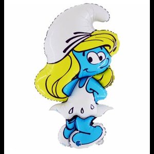 Smurfin. Reuzen folieballon 107 cm Smurfin Schtroumpfette. Officiële licentie. Voor helium of lucht. / ean=sku © promoballons