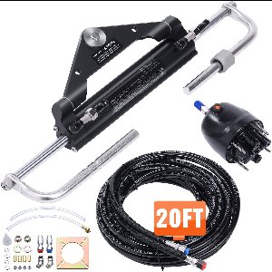 150 pk hydraulische buitenboordbesturing, Marine Boat System, helm pomp, tweewegs vergrendelingscilinder, 20 meter slang, enkele motor
