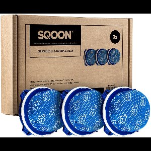 SQOON® Filterset geschikt voor Samsung Jet stofzuigers - Gelijk aan model: DJ97-02649B - Vervangt motor- en uitblaasfilter voor optimale stofopname - 3 STUKS