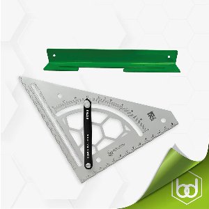 Benchdogs UK Stainless Steel Bevel Square 150 mm with Wall Mount / Bevel Square 150 mm RVS met Ophangrek