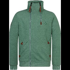 Naketano Sweatjacke Doppeldecker 2400-0001 Pine Green Melange-L