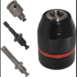 SDS-metalen snelspanboorhouder voor handboormachines - Zeskant Spanbreedte 15-13 mm - Binnendraad Boorkop 1/2 inch - 20 UNF - Buitendiameter SDS-boorkop 42.9 mm