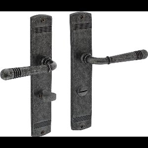 Intersteel Deurkruk Helena op schild WC63/8 mm oud grijs