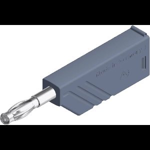 SKS Hirschmann LAS N WS grau Lamellenstekker Stekker, recht Stift-Ø: 4 mm Grijs 1 stuk(s)