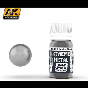 AK Extreme Metal - Matte Aluminium - 30ml - AK-488