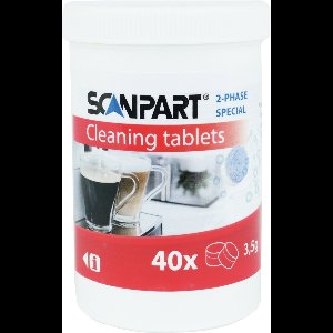 Scanpart 2 fase reinigingstabletten voor koffiemachine - Geschikt voor Jura - 40stuks - Alternatief voor 62715 / 625350 stuks