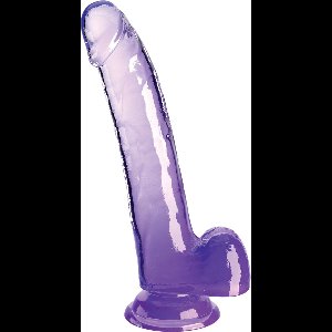 KingCockClear 9 w balls Purple