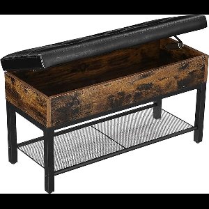 FurnStar schoenbank - Schoenenrek - Opbergruimte onder de zitting - Schoenenkast - 150 kg draagvermogen - ‎70 x 30 x 45 cm