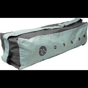 REVIVE yogatas met verstelbare schouderband, kleur aqua, 100% biologisch katoen, ruim hoofdvak met zijvak.