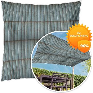 MuchoWow® - Schaduwdoek - Rustiek - Golfplaat - Roest - Patronen - 96% UV-bestendig - Hoogwaardig polyester - Zonnedoek - Weerbestendig - Tuin - Tarp - 300x300 cm