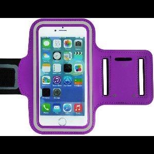 Sportarmband - Geschikt voor: iPhone 14 hoesje - iPhone 14 Pro hoesje - Sportband - Hardloop armband - Sport armband - Hardloop houder - Paars